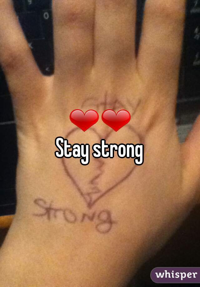 ❤❤
Stay strong