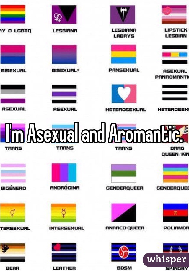 I'm Asexual and Aromantic. 