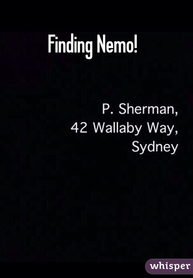 Finding Nemo!
