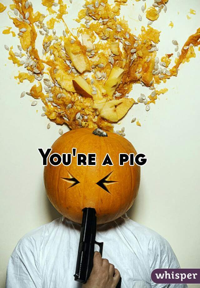 You're a pig 