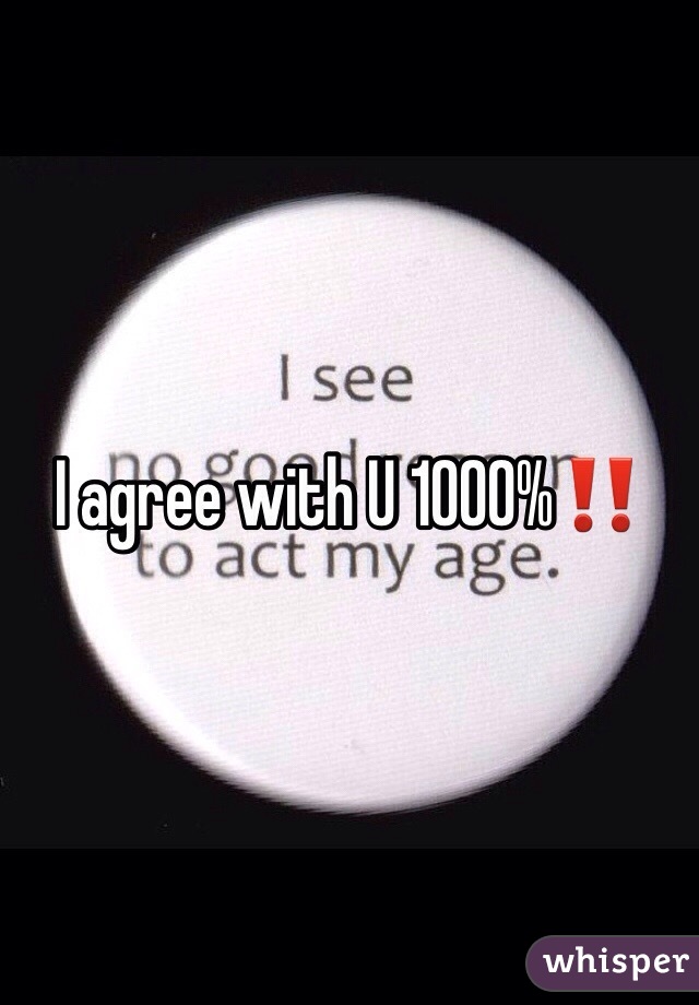 I agree with U 1000%‼️