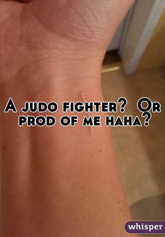 A judo fighter?  Or prod of me haha?