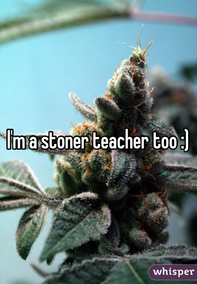 I'm a stoner teacher too :)
