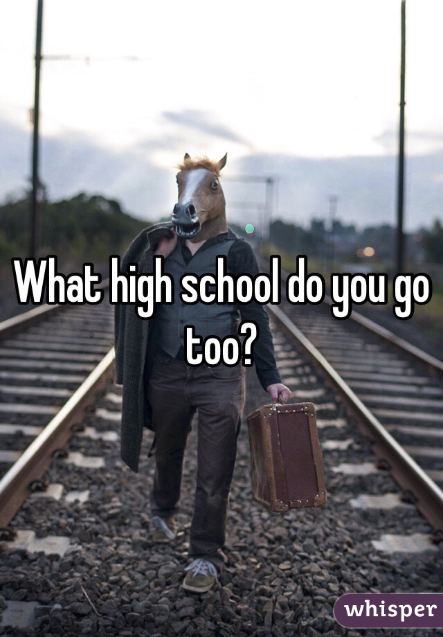 What high school do you go too?