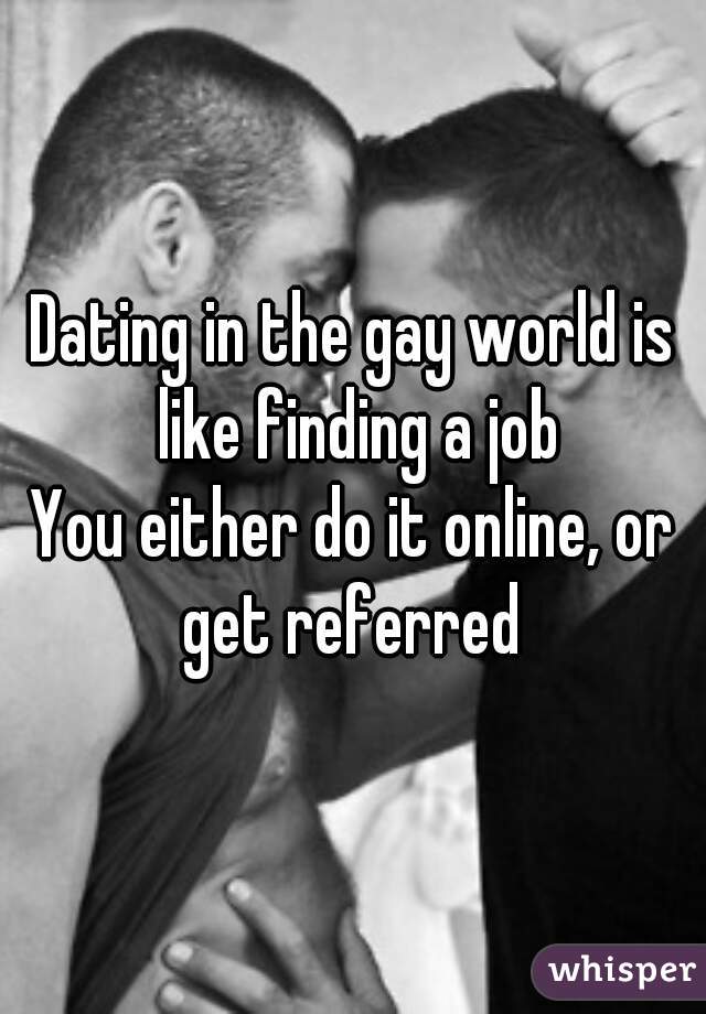 Dating In The Gay World