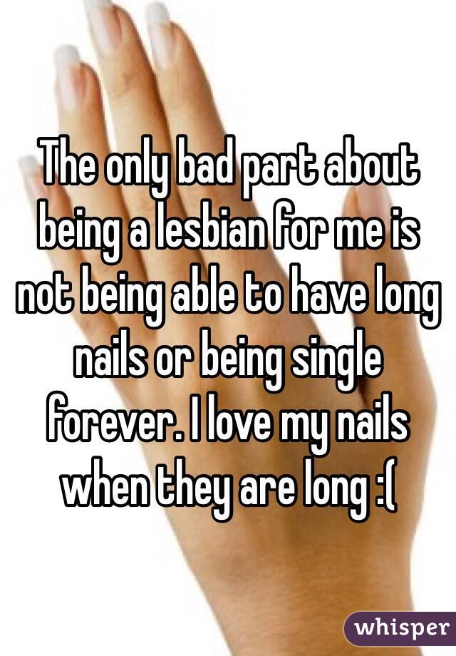 Lesbian Long Nails 29