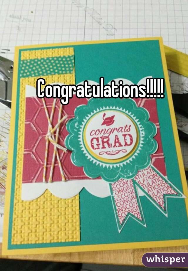 Congratulations!!!!!