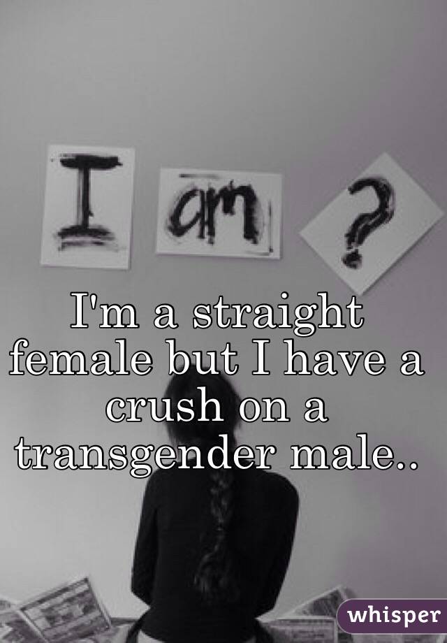 I'm a straight female but I have a crush on a transgender male.. 