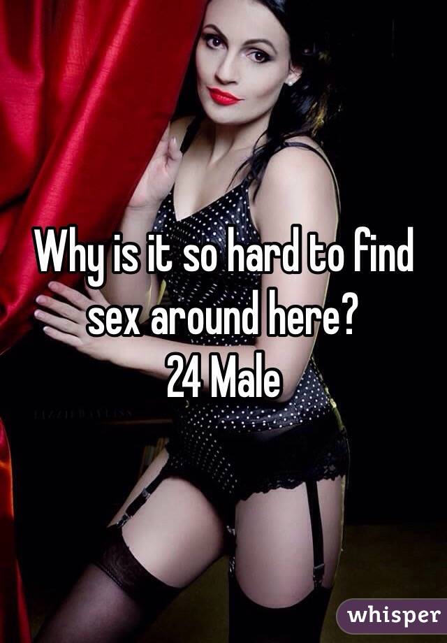 Why is it so hard to find sex around here?
24 Male