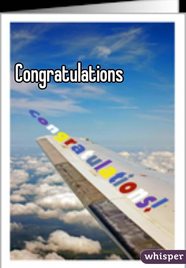 Congratulations 