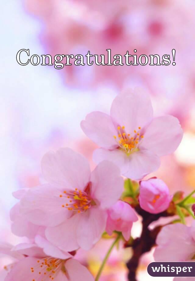 Congratulations!