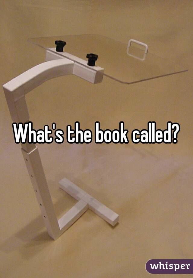 What's the book called?