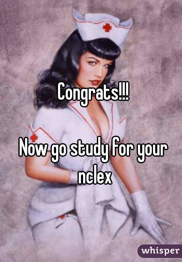 Congrats!!!

Now go study for your nclex