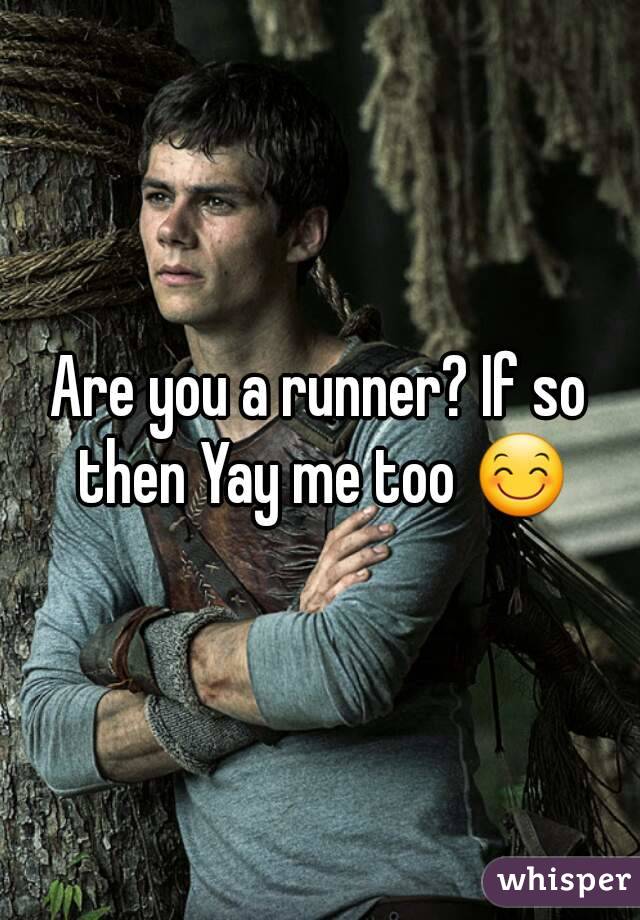 Are you a runner? If so then Yay me too 😊