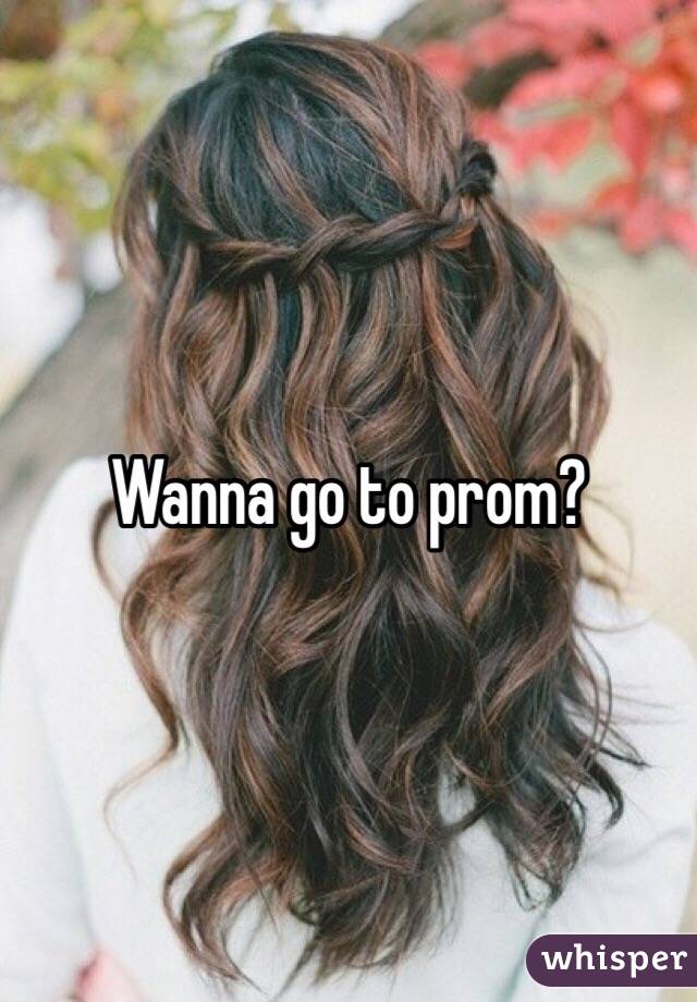 Wanna go to prom?
