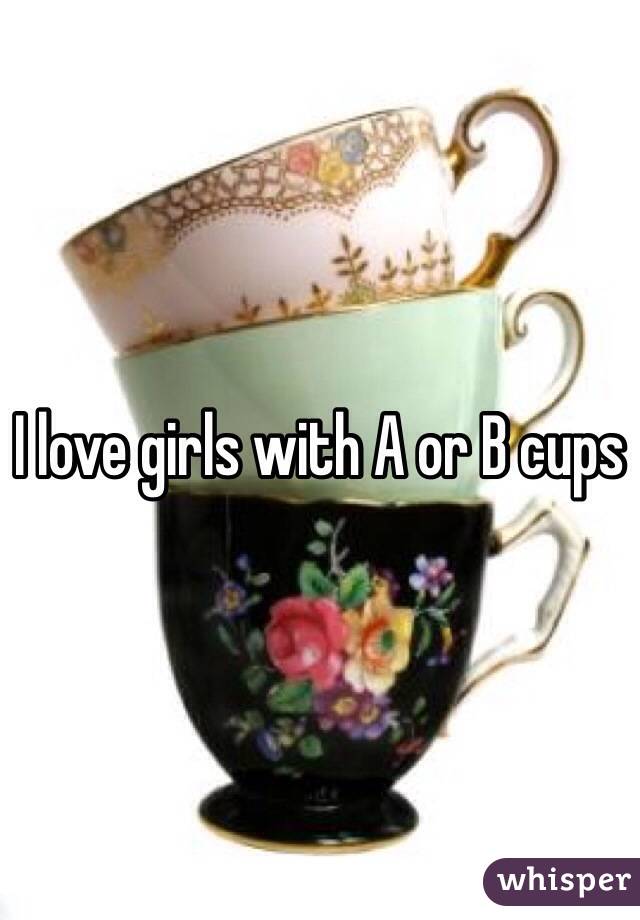 I love girls with A or B cups 