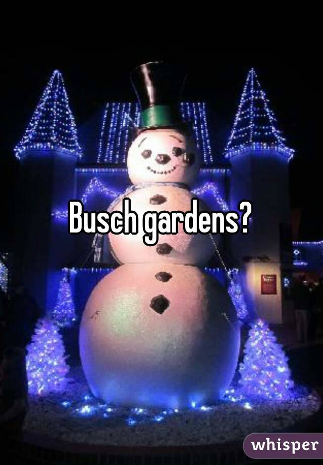 Busch gardens?