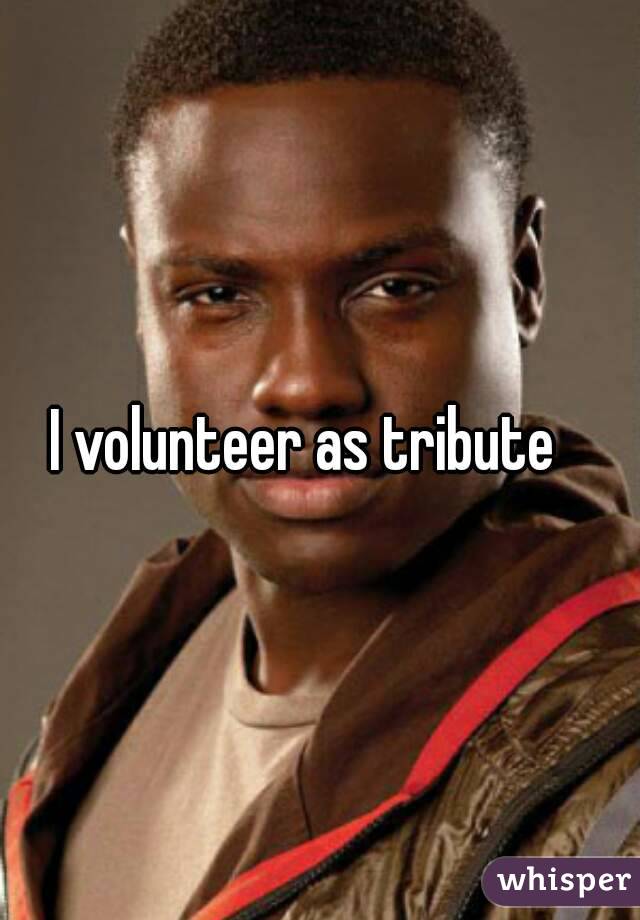 I volunteer as tribute
