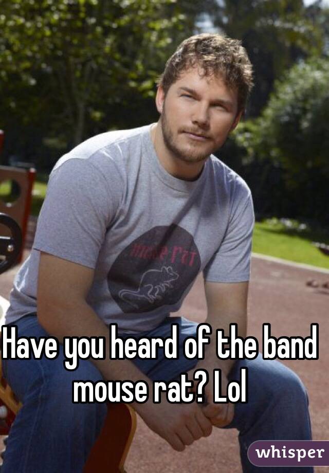 Have you heard of the band mouse rat? Lol 