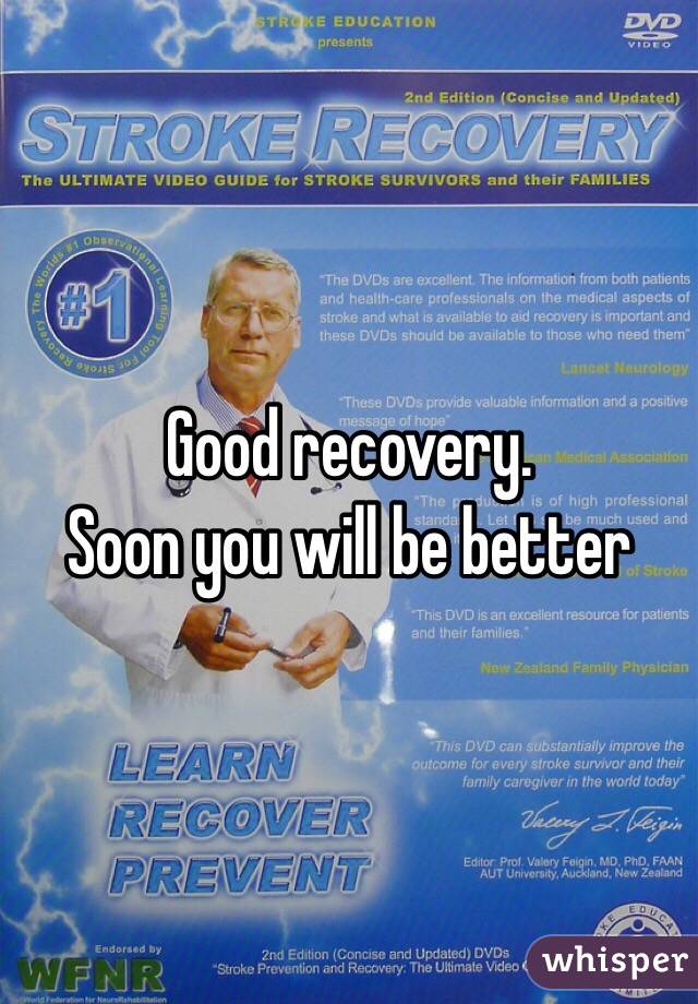 Good recovery.
Soon you will be better