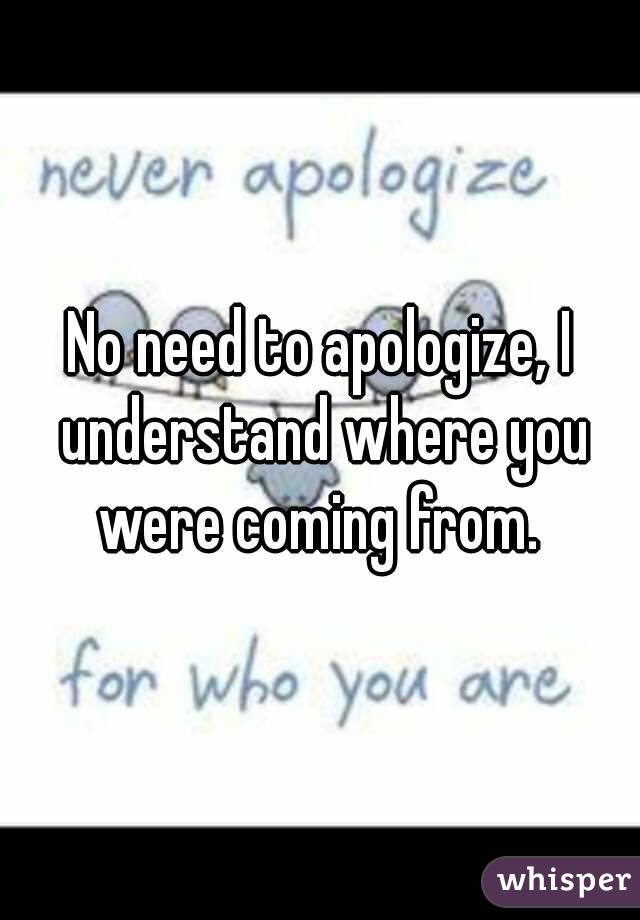 No need to apologize, I understand where you were coming from. 