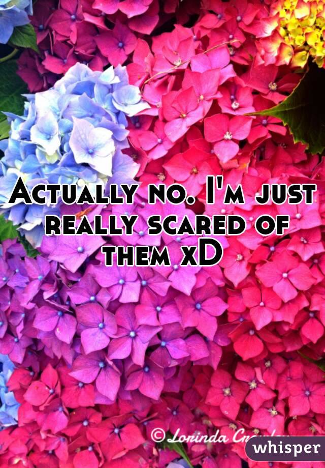 Actually no. I'm just really scared of them xD 