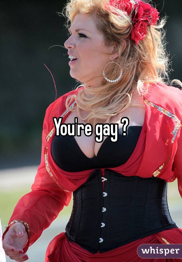 You're gay ?