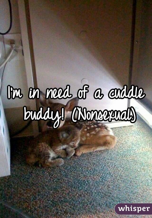 I'm in need of a cuddle buddy! (Nonsexual)