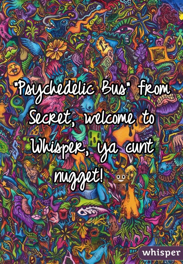 "Psychedelic Bus" from Secret, welcome to Whisper, ya cunt nugget! 💩