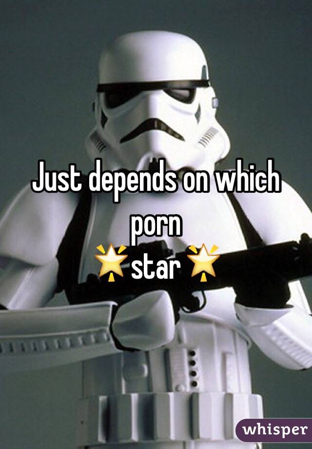 Just depends on which porn 
🌟star🌟