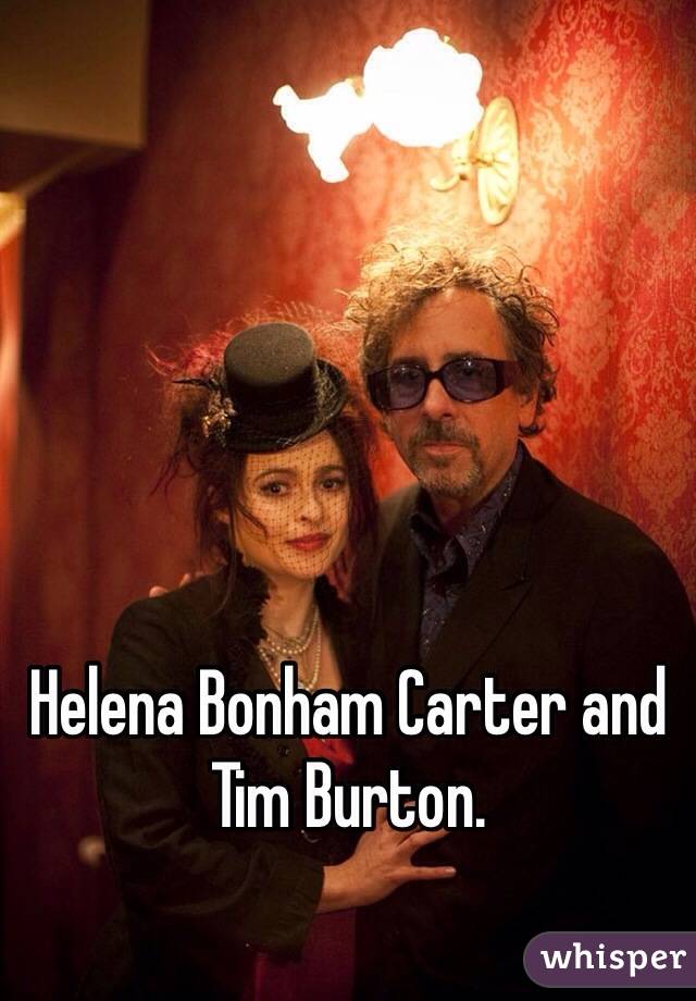 Helena Bonham Carter and Tim Burton. 