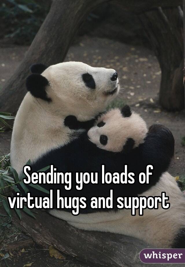Sending you loads of virtual hugs and support