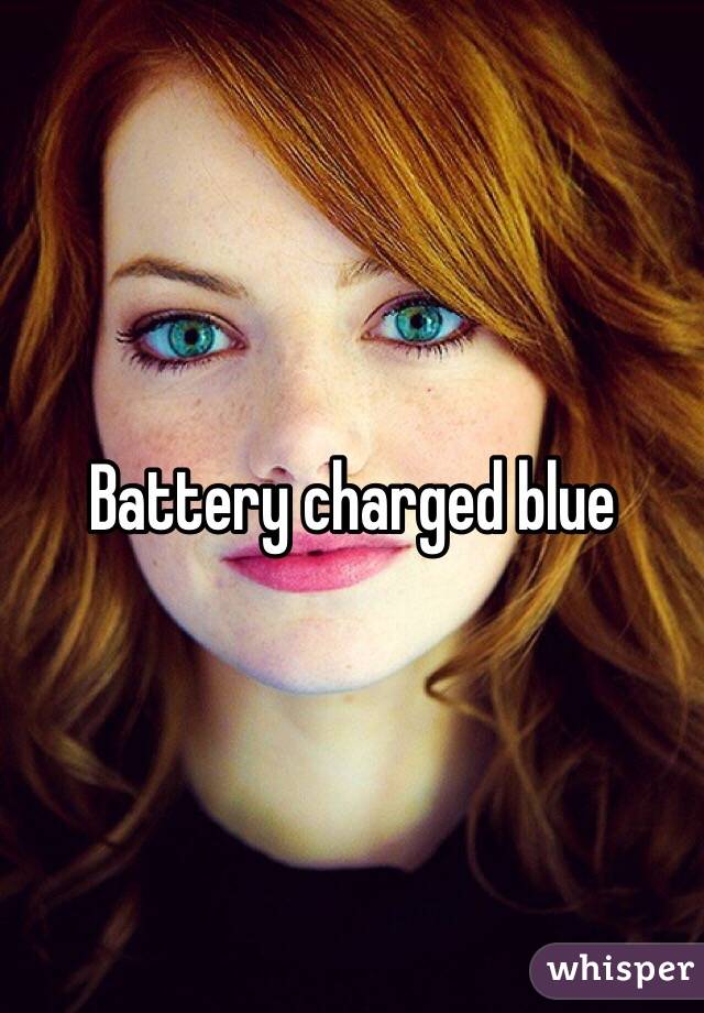 Battery charged blue 