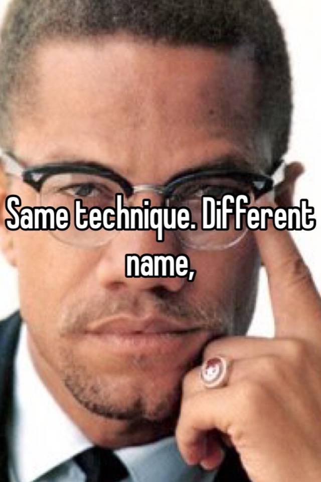 same-technique-different-name