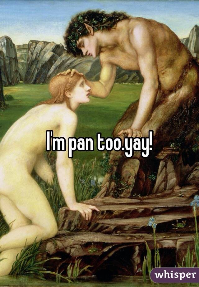 I'm pan too.yay!