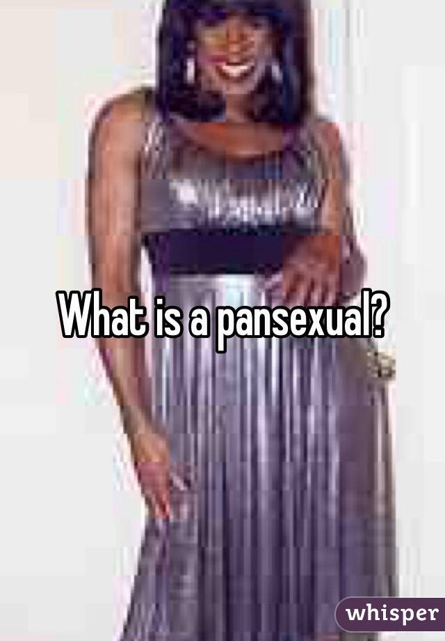 What is a pansexual?