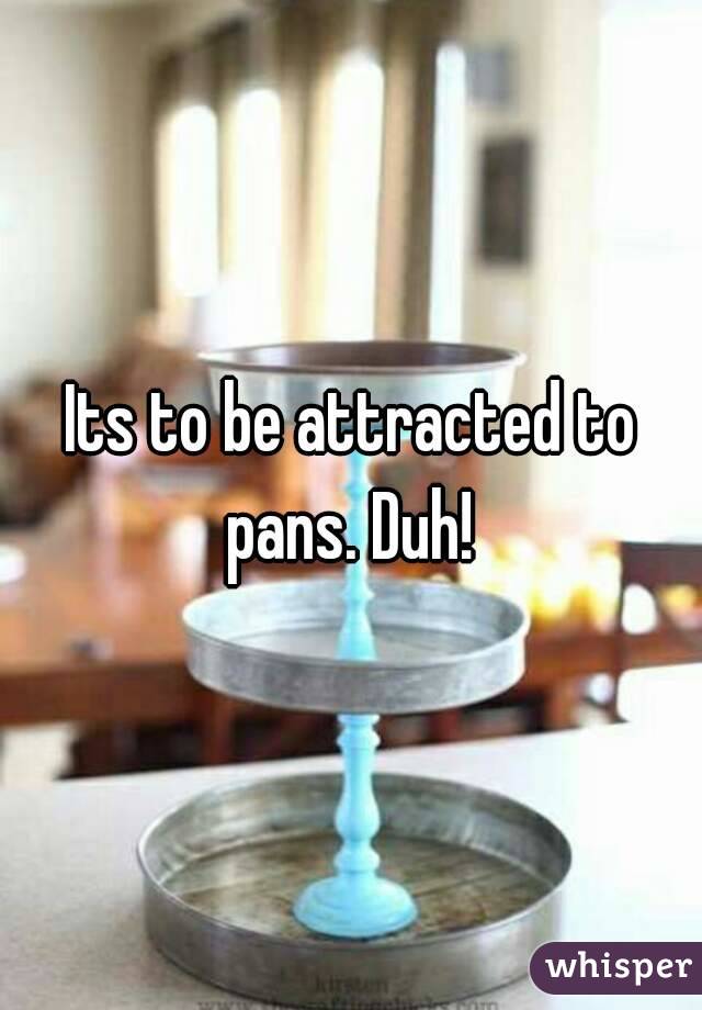 Its to be attracted to pans. Duh! 