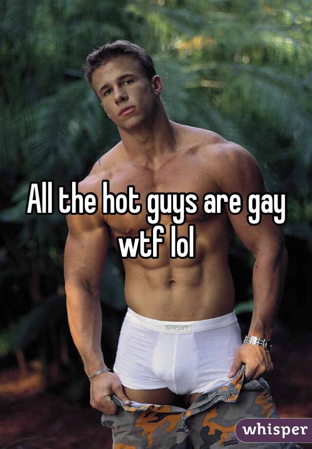 All the hot guys are gay wtf lol