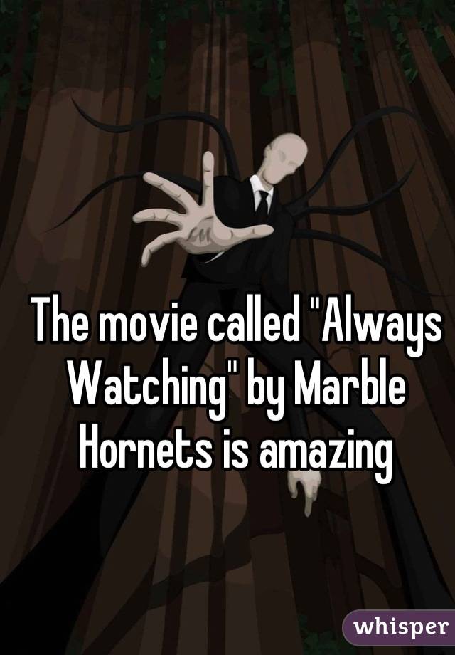 The movie called "Always Watching" by Marble Hornets is amazing