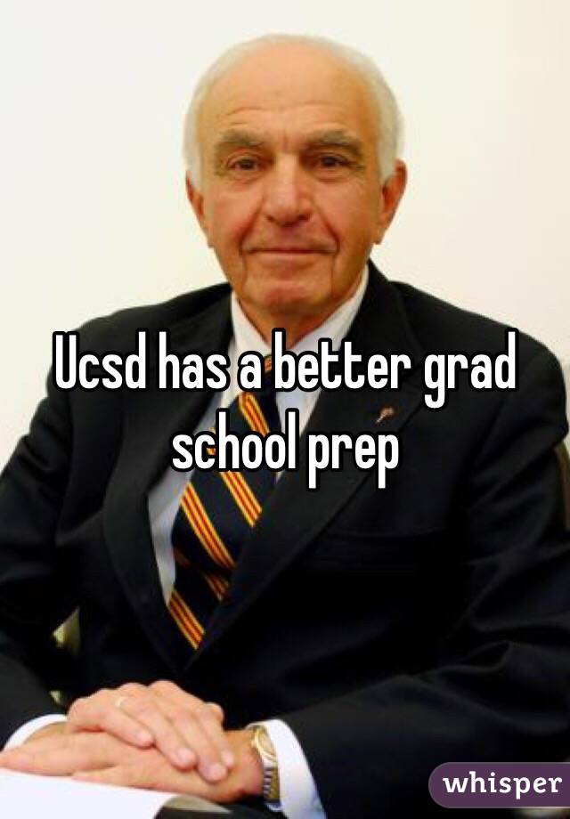 Ucsd has a better grad school prep