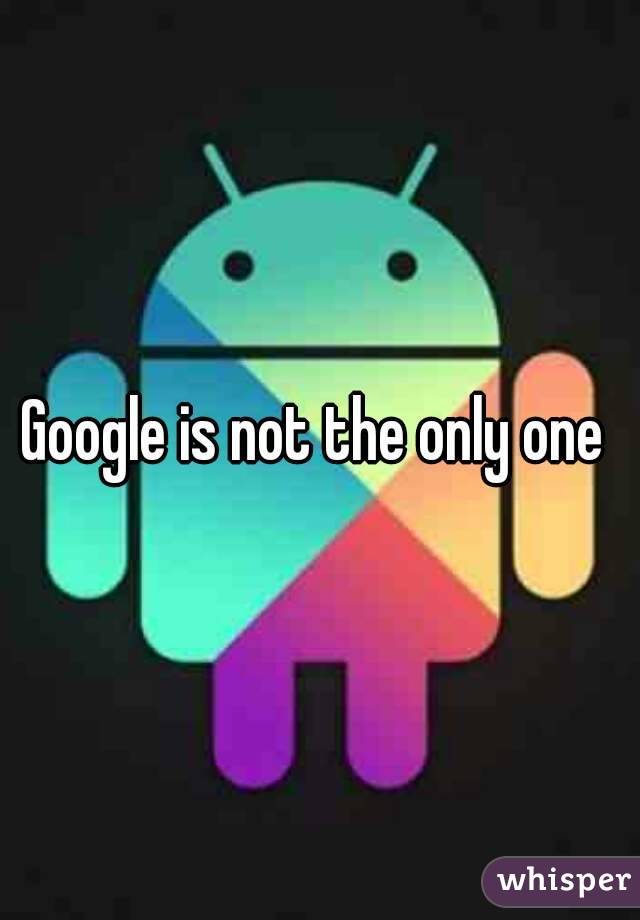 Google is not the only one 