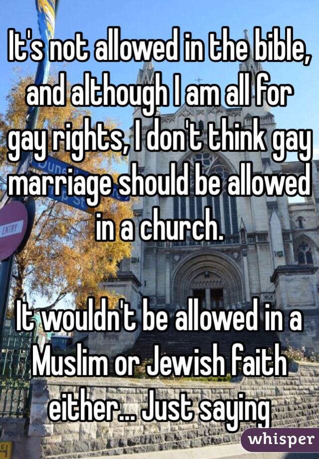 Should Gay Marriages Be Allowed 67