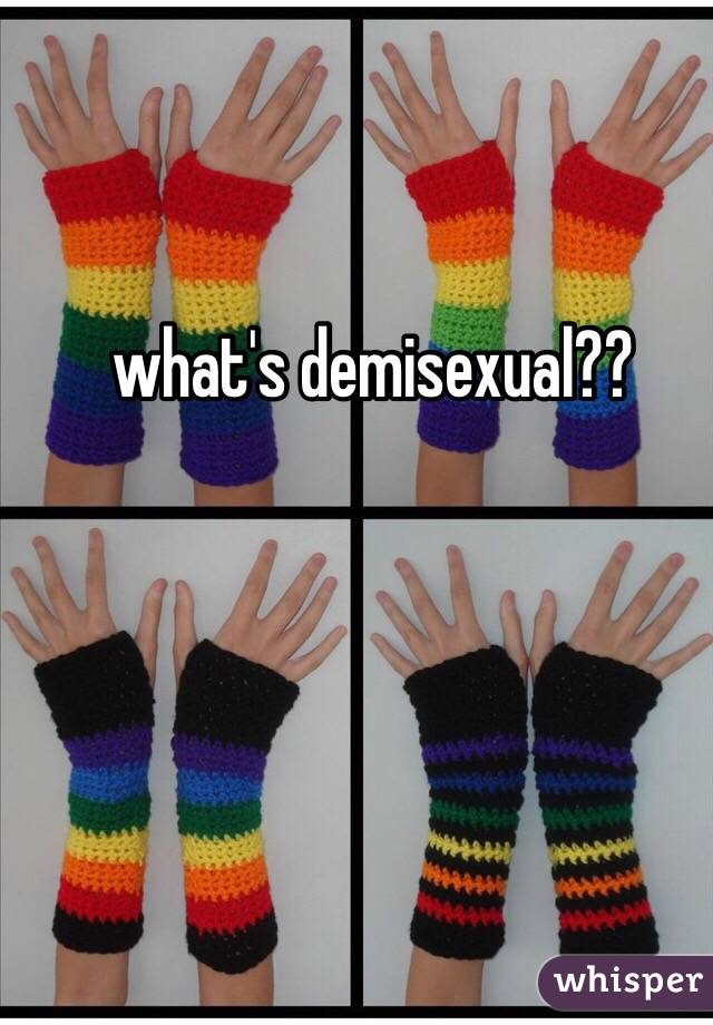 what's demisexual??