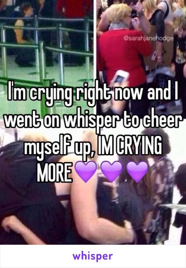 I'm crying right now and I went on whisper to cheer myself up, IM CRYING MORE💜💜💜