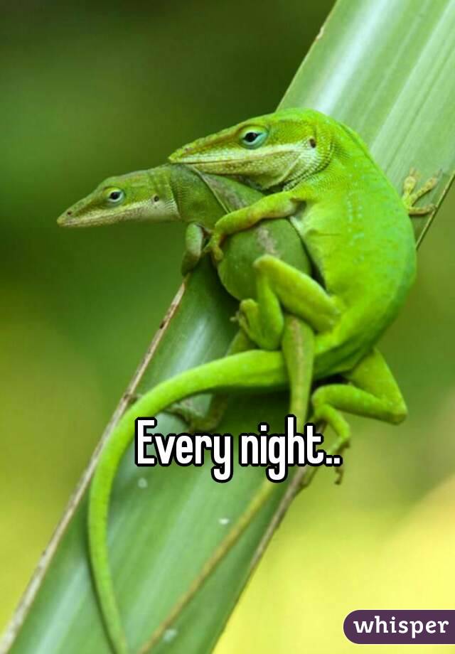 Every night.. 
