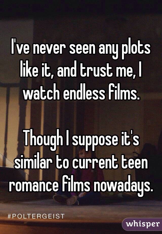 I've never seen any plots like it, and trust me, I watch endless films. 

Though I suppose it's similar to current teen romance films nowadays. 