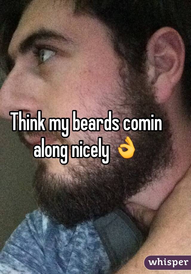 Think my beards comin along nicely 👌