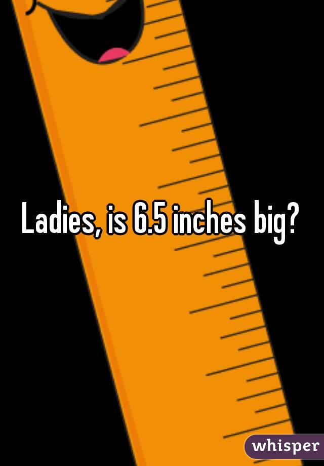 Ladies, is 6.5 inches big?