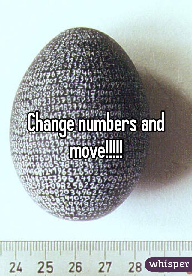 Change numbers and move!!!!!