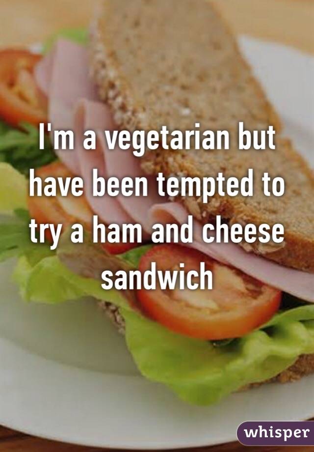 I'm a vegetarian but have been tempted to try a ham and cheese sandwich